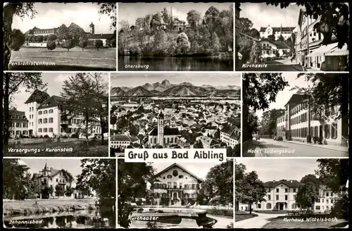 Bad Aibling MB Pensionistenheim Ghersburg Kurtheater Johannisbad 1957