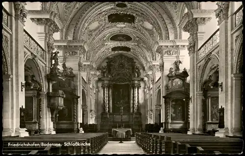 Ansichtskarte Friedrichshafen Schlosskirche Innenansicht 1960