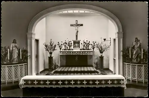 Salzgitter St.-Elisabeth-Krankenhaus, Kapelle, Kirche, Innenansicht 1960