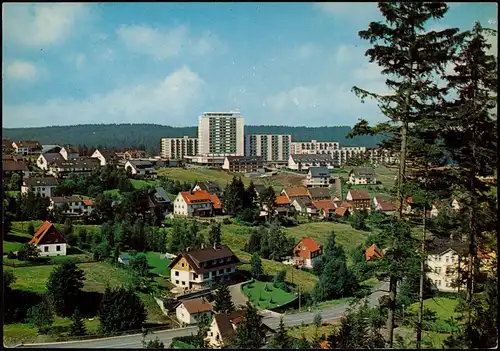 Altenau-Clausthal-Zellerfeld Blick auf Stadt und Hochhäuser 1979