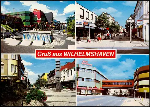 Ansichtskarte Wilhelmshaven Straßenpartien - 4 Bild 1973