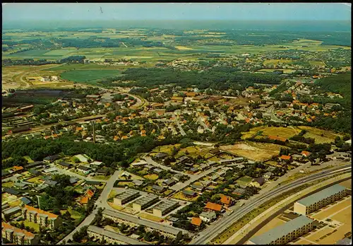 Postcard Frederiksværk Luftbild 1987