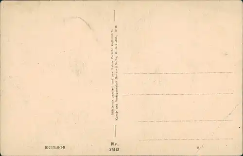 CPA Montfaucon zerstörte Kirche WK1 1916