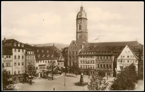 Ansichtskarte Jena Marktplatz, Fotokarte 1926