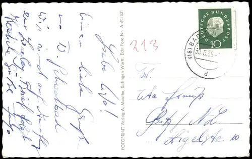 Schwalbach am Taunus Mehrbildkarte u.a. mit  Weinbrunnen Am Stahlbrunnen 1959