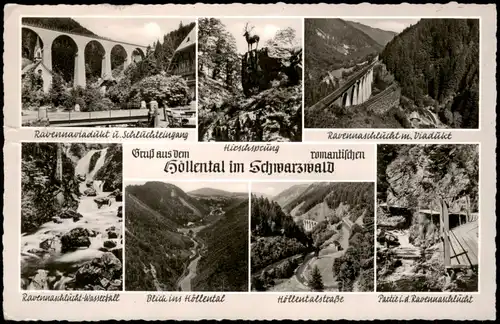 Hirschsprung-Breitnau Höllental Schwarzwald mit Ravenna-Viadukt, Schlucht  1964