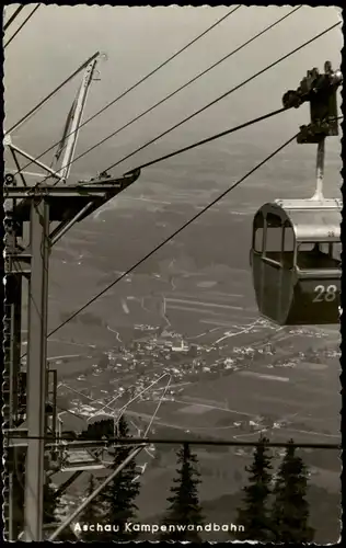 Ansichtskarte Aschau im Chiemgau Panorama-Ansicht Kampenwandbahn 1961