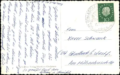 Ansichtskarte Aschau im Chiemgau Panorama-Ansicht Kampenwandbahn 1961