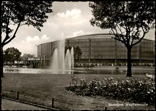 Ansichtskarte Dortmund Westfalenhalle - Fotokarte 1963