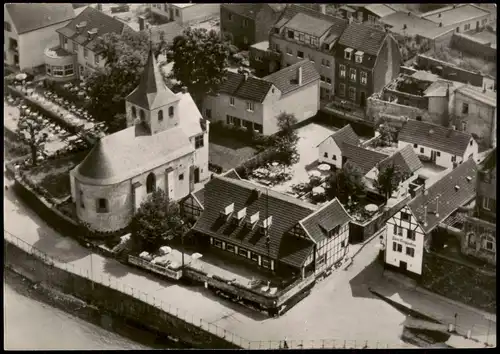 Ansichtskarte Rodenkirchen-Köln Luftbild Gaststätte zum Treppchen 1958