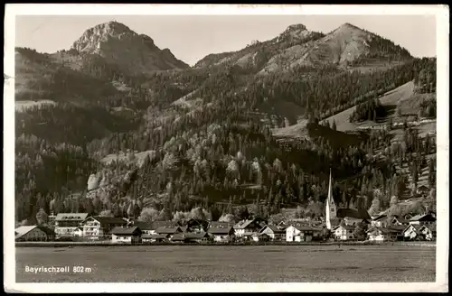 Ansichtskarte Bayrischzell Blick auf die Stadt - Fotokarte# 1959