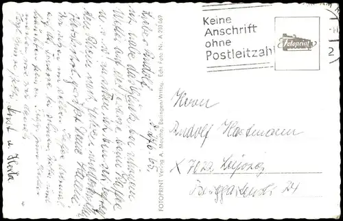 Assmannshausen am Rhein-Rüdesheim (Rhein) Stadt - Fotokunst Weinglas ua 1964