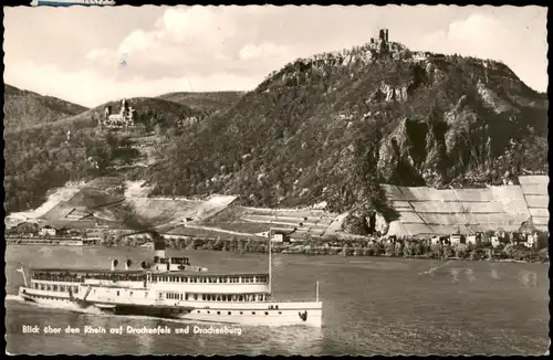 Ansichtskarte Königswinter Rheindampfer Drachenfels 1954