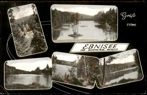 Ansichtskarte Ebnisee-Welzheim 5 Bild Ebnisee 1962