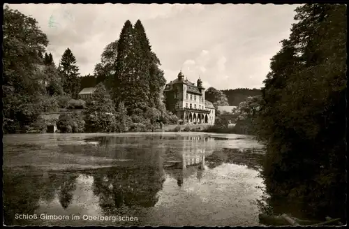 Ansichtskarte Gimborn-Marienheide Schloss - Fotokarte 1955