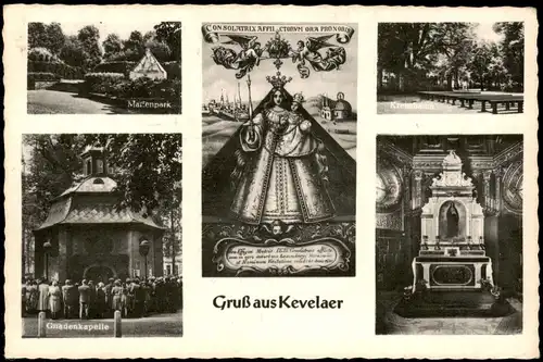 Ansichtskarte Kevelaer Mehrbild Gnadenkapelle, Innen 1964