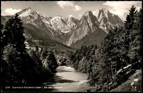 Ansichtskarte Garmisch-Partenkirchen An der Loisach Umland-Ansicht 1957