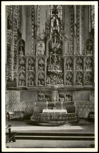 Schleswig (Sleswig/Slesvig) BORDESHOLMER ALTAR Schleswiger St.-Petri-Dom 1955