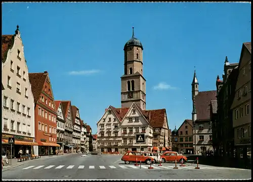 Ansichtskarte Biberach an der Riß Marktplatz mit St. Martins-Kirche 1970