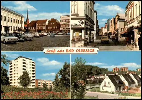 Ansichtskarte Bad Oldesloe Mehrbildkarte mit 4 Ortsansichten 1973