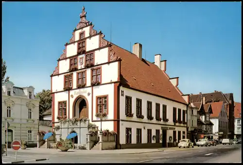 Ansichtskarte Bad Salzuflen Rathaus Straßen Ansicht 1970