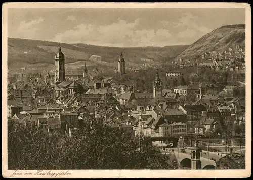Ansichtskarte Jena Blick vom Fuchsberg 1930