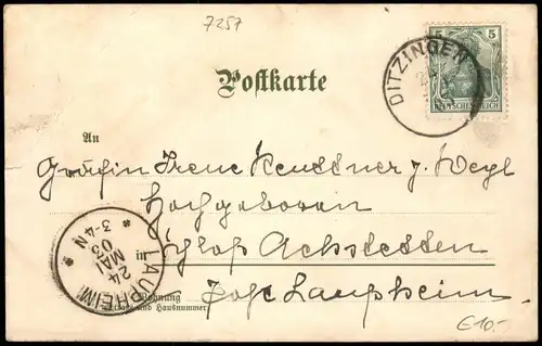 Ansichtskarte  JANUAR Künstlerkarte Monat Postkutsche 1903