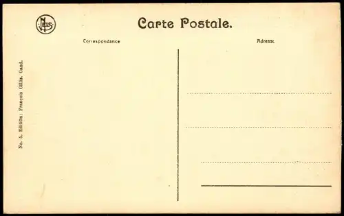 Gent Ghent (Gand) Château des Comtes: Chemin de ronde, cuve et avant-cour. 1915