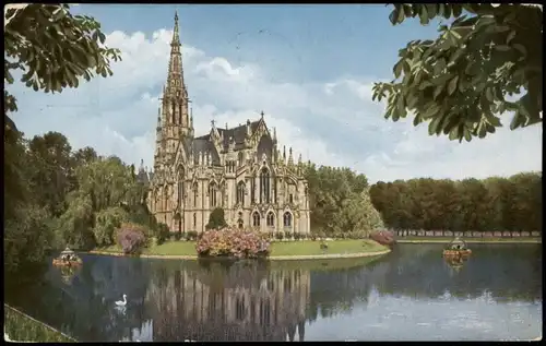 Ansichtskarte Stuttgart Johanneskirche/Johanniskirche Farbenfotographie 1927