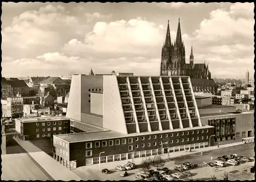 Ansichtskarte Köln Neues Opernhaus mit Dom 1963