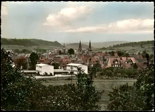 Ansichtskarte Schlüchtern Blick auf die Stadt 1962