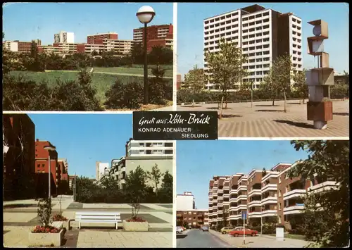Ansichtskarte Brück-Köln Konrad-Adenauer-Siedlung - 4 Bild 1978