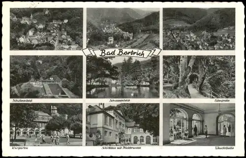 Ansichtskarte Bad Bertrich Ortsansichten Mehrbild 1963