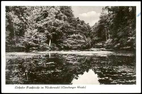 .Niedersachsen Lohofer Fischteiche im Kleckerwald (Lüneburger Heide) 1959