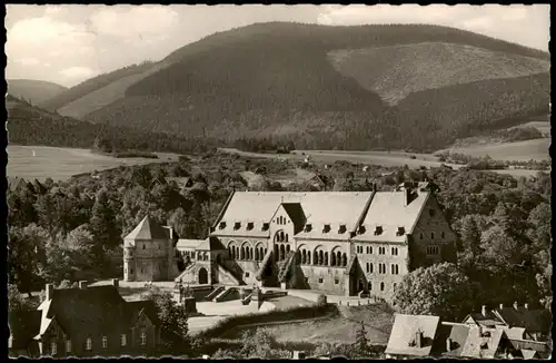 Ansichtskarte Goslar Kaiserpfalz   1957  gel. Landpoststempel Auerhahn