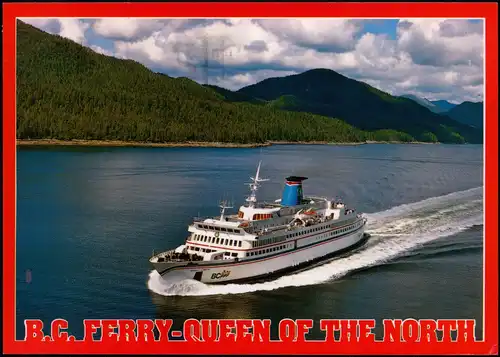 Kanada Luftbild Schiffe Dampfer Steamer Queen of the North Canada 1989