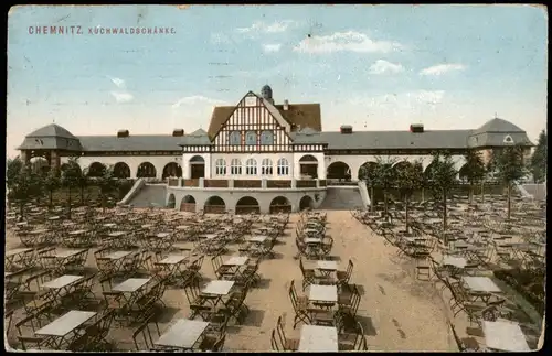 Ansichtskarte Chemnitz Küchwaldschänke 1911