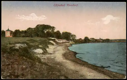 Ansichtskarte Niendorf-Timmendorfer Strand Strand, Bebauung - Seebrücke 1913