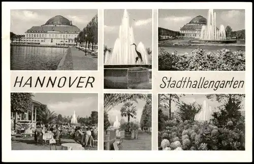 Ansichtskarte Hannover 6 Bild Stadthallengarten 1956