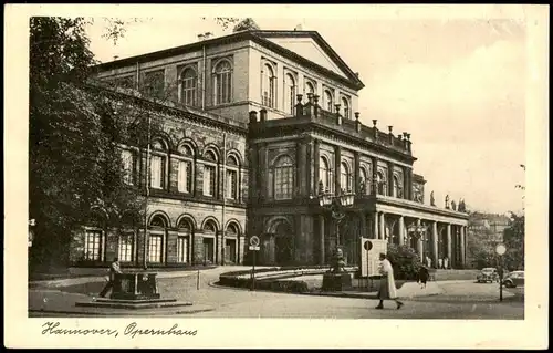 Ansichtskarte Hannover Oper 1952