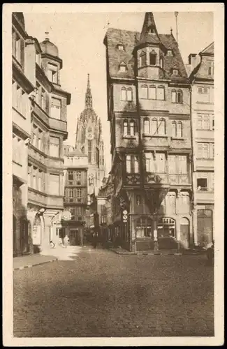Ansichtskarte Frankfurt am Main Alter Markt Strassen Partie 1920