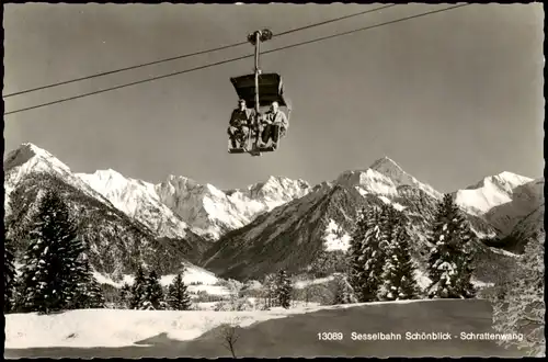 Oberstdorf (Allgäu) Söllereckbahn Schönblick - Schrattenwang - Sessellift 1964