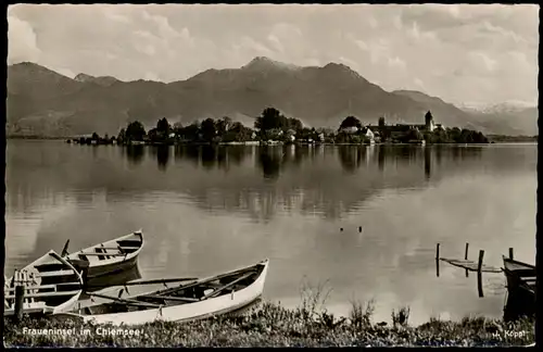 Ansichtskarte Chiemsee Fraueninsel im Chiemsee 1960