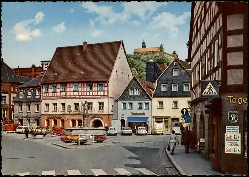 Ansichtskarte Kulmbach Strassen Kreuzung am Holzmarkt 1970