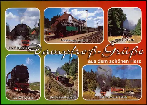 Dampflokomotiven in Wernigerode, Elend Sorge Brocken Drei Annen Hohne 1999