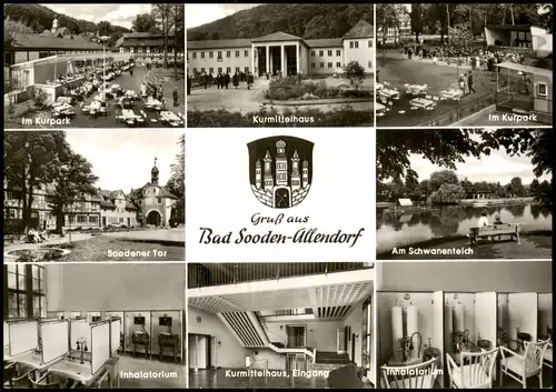 Bad Sooden-Allendorf Inhalatorium, Kurpark, Schwanenteich, Kurmittelhaus 1968