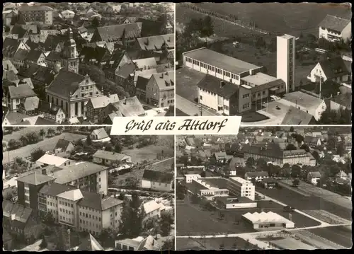 Ansichtskarte Altdorf bei Nürnberg Luftbilder - 4 Bild 1968