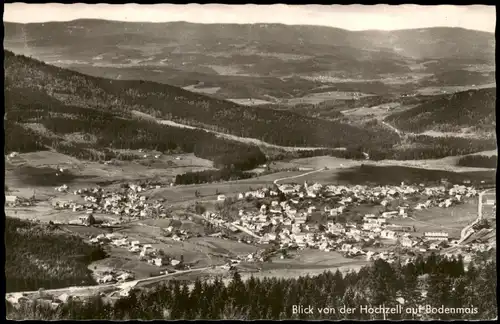 Ansichtskarte Bodenmais Blick von der Hochzell auf Bodenmais 1961