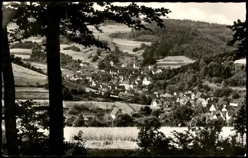 Ansichtskarte Heigenbrücken Panorama-Ansicht; Ort im Spessart 1967