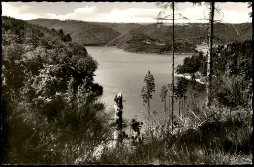 Ansichtskarte Schwammenauel-Heimbach (Eifel) Rurtalsperre 1956